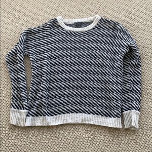 Vince Black and Off White Sweater